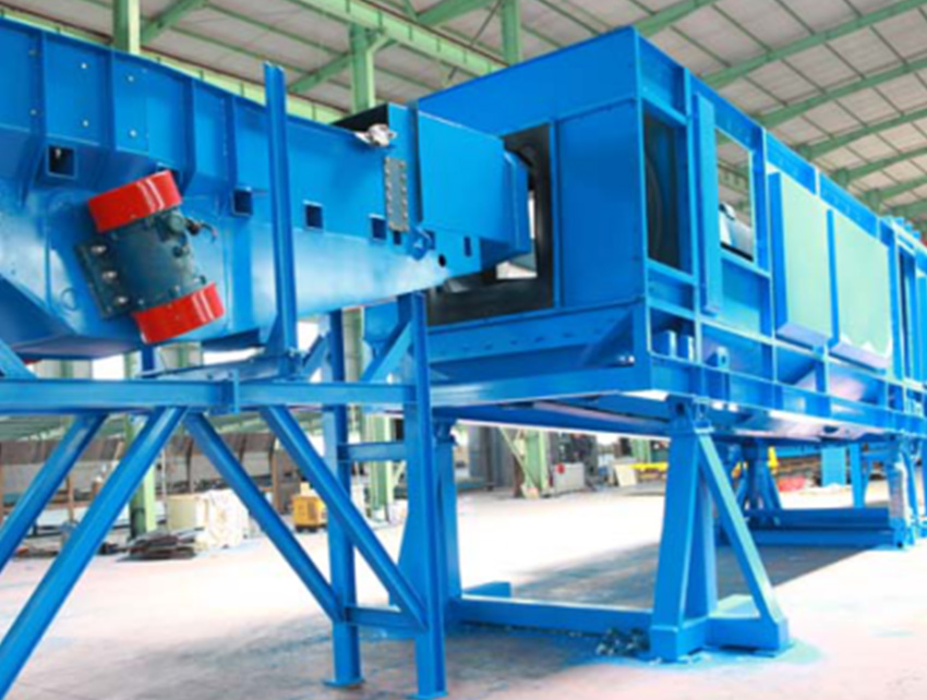 DT14 Continuous Pass-through Type Swing Bed Shot Blasting Machine