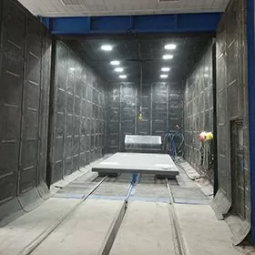  Full Floor Automatic Scraper Recovery Sand Blasting Room 