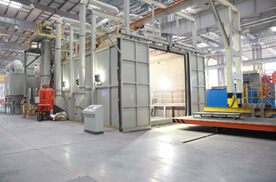QWD Mesh Belt Shot Blasting Machine