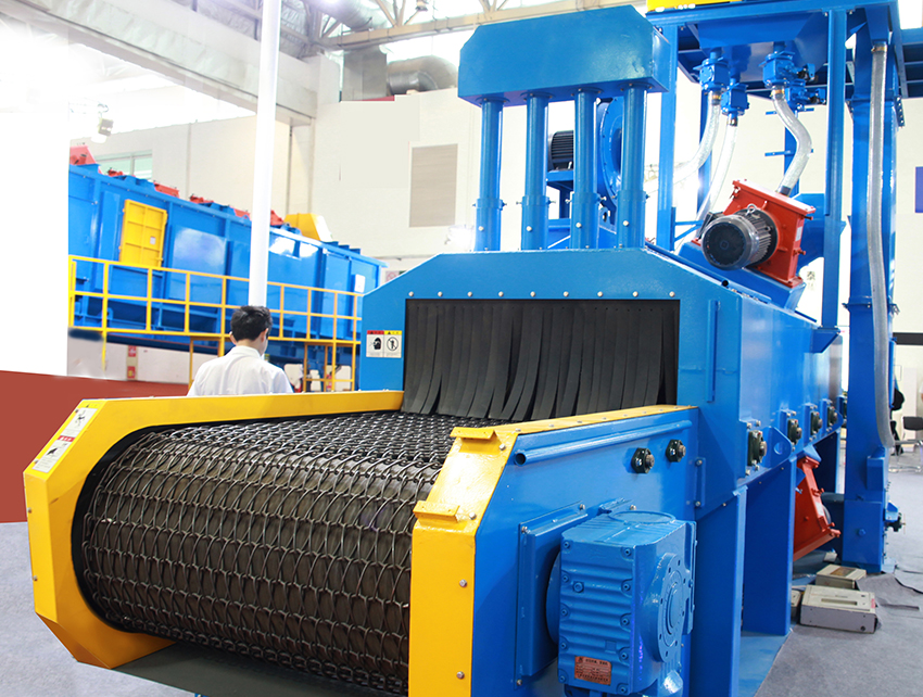 QWD Wire Mesh Belt Shot Blasting Machine